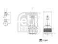 Querlenkerstift Hinterachse links für Querlenker 177901 FEBI BILSTEIN