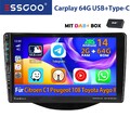 2+64G DAB+ Für Toyota Aygo Citroen C1/Peugeot 108 Android14 Autoradio GPS RDS BT