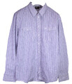Lee Herrenhemd Hemd weiß blau gestreift Langarm Gr. 2XL regular fit HH3-452