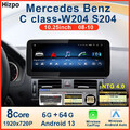 6+64G Android13 Autoradio GPS 8Kern für Mercedes-Benz C-Klasse W204 2008-10 NTG4