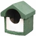 Nistkasten Halbhöhlenbrüter grün Holzbeton Vogelhaus Brutkasten 24cm div. Arten