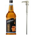 Da Vinci Sirup 1L Caramel light +1 Dosierpumpe im Set, Karamell ohne Zucker, UK