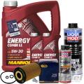 ÖLWECHSELSET+ 5W30 ÖL+LIQUI MOLY 2427+1011 BUS für VW T5 T6 2.0 TDI 84-140 PS