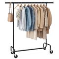 Kleiderständer auf Rollen,ausziehbare Kleiderstange, bis 130 kg belastbar