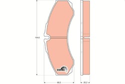 TRW Bremsbelagsatz, Scheibenbremse GDB1345 passend für IVECO