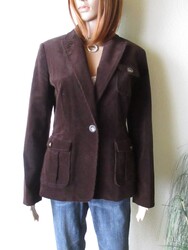 Esprit Damen Jacke Gr.38 braun Cord wie neu
