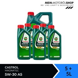Castrol Magnatec 5W-30 A5 Ford ACEA A5/B5 A1/B1 API SN 5+5 Liter = 10 Liter