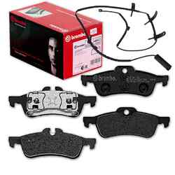 BREMBO BREMSBELÄGE + WARNKONTAKT HINTEN passend für MINI R50 R53 R52 CABRIOLET