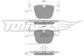 Bremsbelagsatz Scheibenbremse TOMEX Brakes TX 16-67 für F02 F04 BMW F01 F03 7er