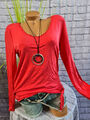 Street One Shirt Damen Langarm rot pink Ton Gr. 38 (9 878) NEU