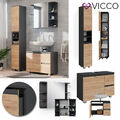 Badmöbelset J-shape modern Badezimmer Schrank Badschrank Vicco