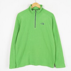 THE NORTH FACE POLARTEC Herren Fleece Pullover Gr.M 1/4 Zip Grün me13088