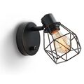 Flur Strahler Wand Lampe Schalter Wohn Schlaf Zimmer Leuchte Lichteffekt drehbar