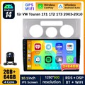64G Android 14 Autoradio Carplay BT WiFi RDS Kam für VW Touran 1T1 1T2 1T3 03-10
