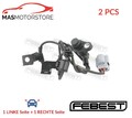 ABS SENSOR DREHZAHLFÜHLER PAAR HINTEN FEBEST 04606-012 2PCS V NEU OE QUALITÄT