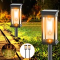 2/4x LED Solarlampen Außen Garten Solarleuchten Solar Wegeleuchte Gartenleuchten