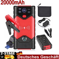 20000mAh Auto KFZ Starthilfe Jump Starter Ladegerät Booster Power Bank PKW