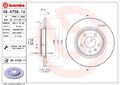 2x Bremsscheibe hinten Brembo 08.A759.11 für AUDI