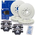 4x ATE Bremsscheiben + Ceramic Beläge vorne + hinten passend für BMW X3 (F25)
