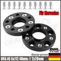 Spurverbreiterung Distanzscheibe 2x20mm 5x112 Ø66,45 Spurplatten für Mercedes