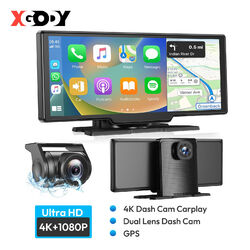 XGODY 10,26 Zoll Carplay/ Android Auto DashCam Kamera Navigationsgerät Tragbar