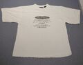 President Stone T-Shirt Herren Größe XL extra groß weiß 100 % Baumwolle Vintage