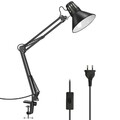 Schreibtischlampe Retro, Klemmbare Tischlampe E27, Metall, Gelenkarm, schwenk...