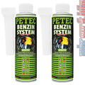 Petec Benzin Systemreiniger 2x 300ml Additiv Motor Schmierung Schutz Pflege