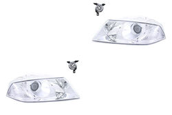 Scheinwerfer Set Halogen kompatibel zu Skoda Octavia 1Z 04 - 08 DE H1 H7 +Nebel