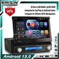 8-Kern Android 14 1 Din Autoradio GPS Navi CarPlay DAB+DSP IPS WiFi  32GB BT 5.0