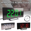 7" LED Wecker Digital Alarmwecker Temperatur Uhr Funk Schlummerfunktion Tischuhr