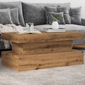 Couchtisch mit LED Beistelltisch Kaffeetisch Sofatisch Wohnzimmertisch vidaXL