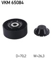 SKF Umlenk-/Führungsrolle Keilrippenriemen VKM 65084 70mm für HYUNDAI GENESIS 5