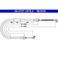 Seilzug Feststellbremse ATE 24.3727-1078.2 für Renault Clio III