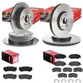 brembo BREMSSCHEIBEN + BELÄGE VORNE + HINTEN passend für HYUNDAI SANTA FE 2 CM
