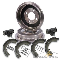 ATEC 2x BREMSTROMMEL+BREMSBACKEN+RADBREMSZYLINDER HI FÜR CHEVROLET MATIZ 05-10### INKL. ZUBEHÖR- / ANBAUSATZ FÜR BREMSBACKEN ###