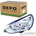 DEPO H7/H1 SCHEINWERFER RECHTS PASSEND FÜR FORD GALAXY S-MAX | 431-1174R-LD-EM