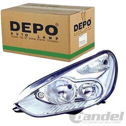 DEPO H7/H1 SCHEINWERFER RECHTS PASSEND FÜR FORD GALAXY S-MAX | 431-1174R-LD-EM