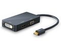 3-in-1 Mini DisplayPort Adapter: HDMI, VGA, DVI, für Surface | MacBook 