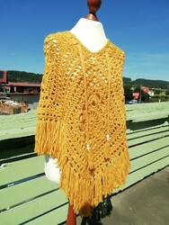 Poncho * Häkelponcho * Hippie * Boho * Alpaca * Alpaka 