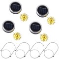 Solarlampen für Außen Hängend 4 Stück 3M 30LED Solarglas Solarleuchten Ersatz...