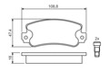 BOSCH 0 986 424 098 Bremsbelagsatz, Scheibenbremse für Fiat Ora Lancia Seat
