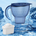 Wasserkanne Cool 3,5l Blau Inkl. 1 Filter Kompakter & Leichter Wasserfilter Dhl