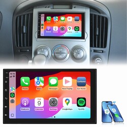 2 DIN Autoradio 7 Zoll Kabellos Carplay Android Auto AM FM RDS Bluetooth USB SWC