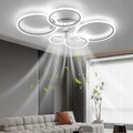 RGB Deckenventilator mit LED Beleuchtung Timer Leiser Wohn Zimmer Schlaf Lüfter