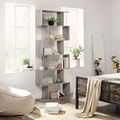 Bücherregal Büroregal Standregal Holzregal Schrank mit 6 Ebenen LBC061M01