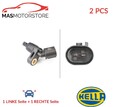 ABS SENSOR DREHZAHLFÜHLER PAAR HELLA 6PU 009 106-071 2PCS A FÜR AUDI TT,A3,8L1