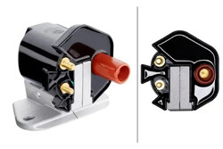 Zündspule Anschlussausführung DIN 5DA 358 057-951 HELLA für MERCEDES-BENZ PUCH