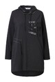 Angel of Style Damen große Größen Long Sweatshirt oversized Netz Kapuze 838676