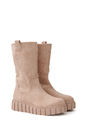Damen 77 Lifestyle Schuhe Plateau Stiefel in Velour Optik khaki beige B23110186